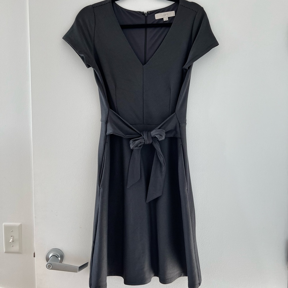 Loft wrap tie dress